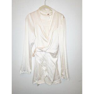 Free People Satin Wrap Dress Small